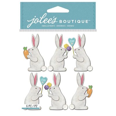 Fuzzy Bunny Stickers