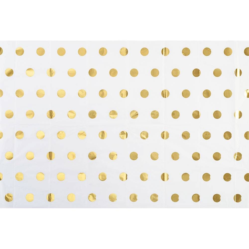 Gold Foil Polka Dot Tissue Paper