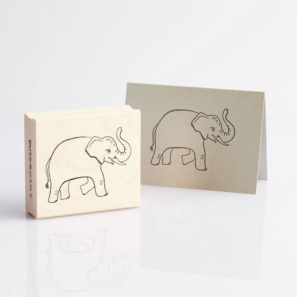 Elephant Rubber Stamp