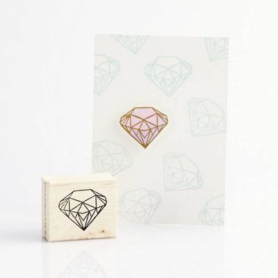 Diamond Rubber Stamp