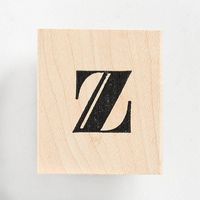 Monogram Z Rubber Stamp