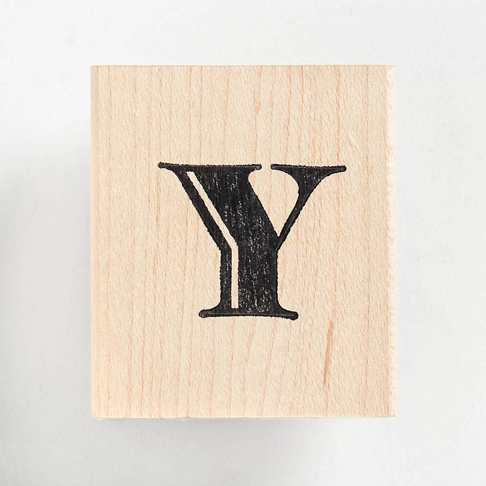 Monogram Y Rubber Stamp