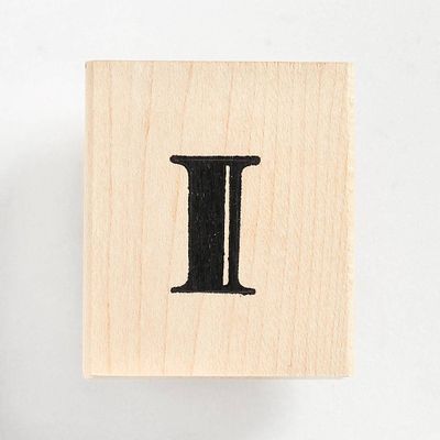 Monogram I Rubber Stamp