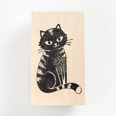 Cat Rubber Stamp