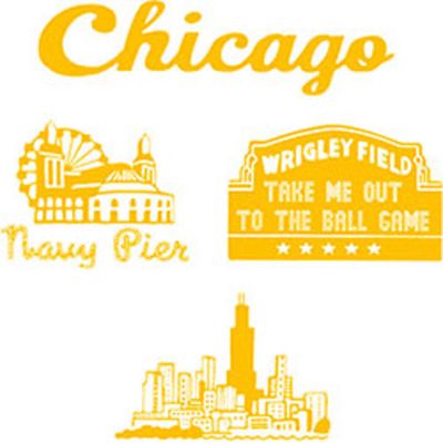 Chicago Rubber Stamp Set