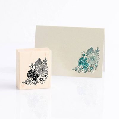 Sketch Flower Rubber Stamp