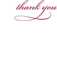 Elegant Thank You Rubber Stamp