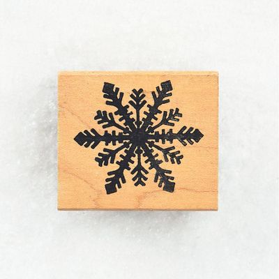 12 Point Snowflake Rubber Stamp