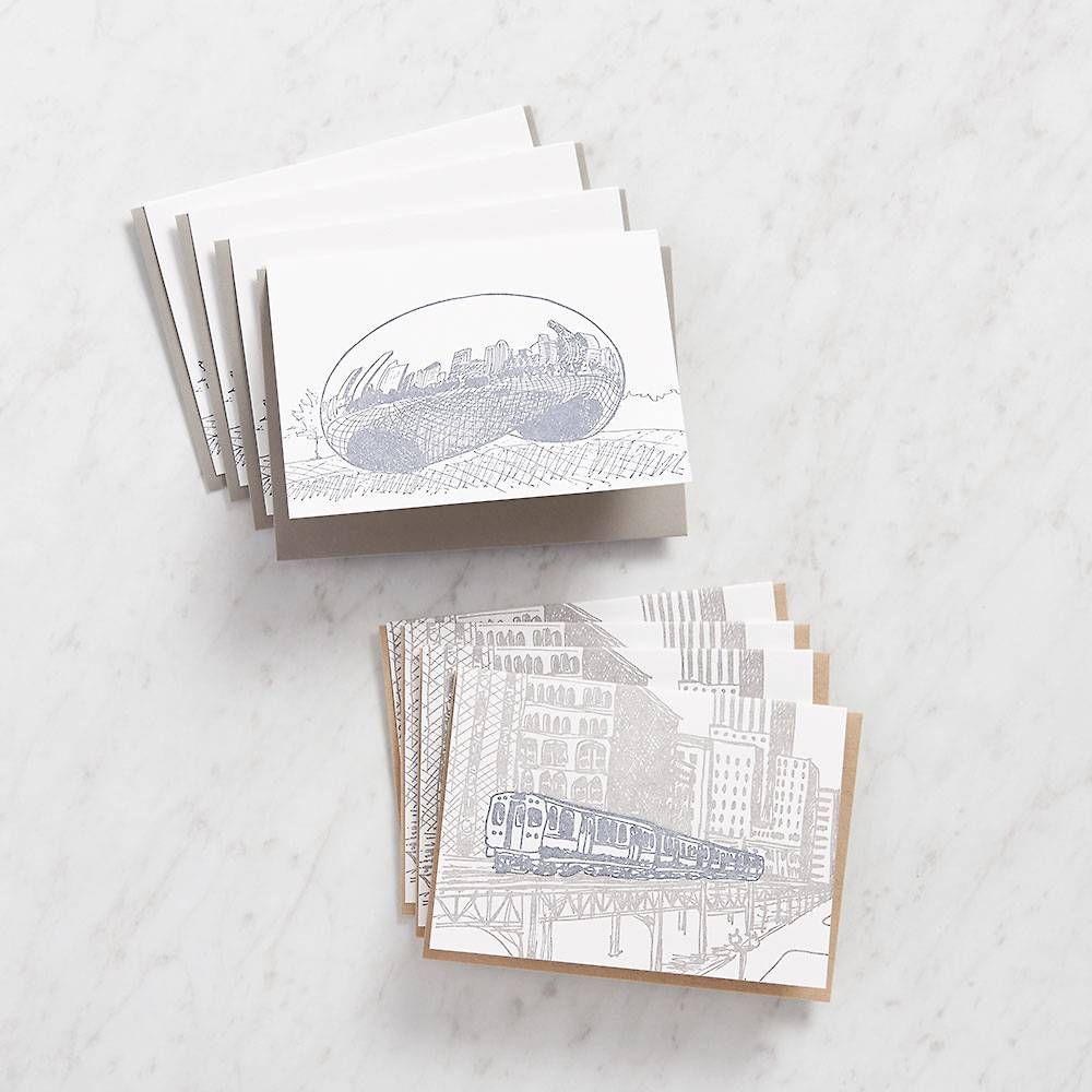 Chicago Cityscapes Stationery Set