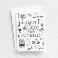 Happy Holidays from LA Foil Card