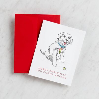 Filthy Animal Christmas Card