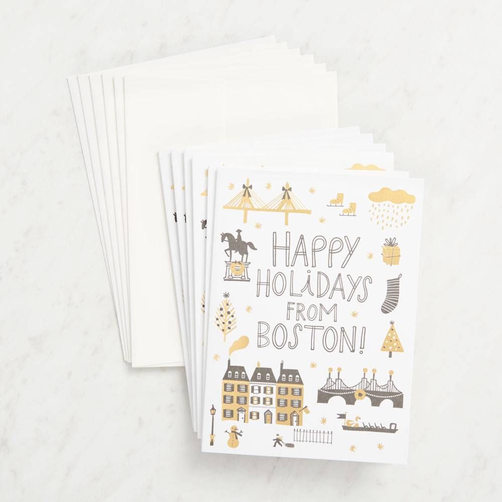 Boston Holiday Card Set