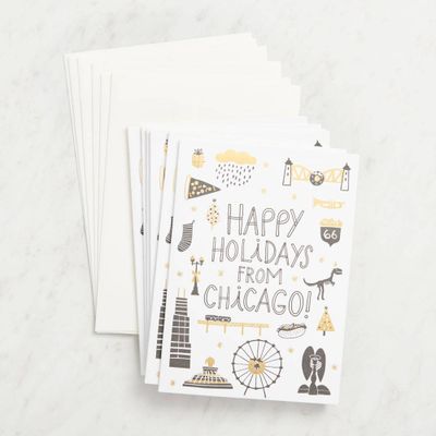 Chicago Holiday Card Set