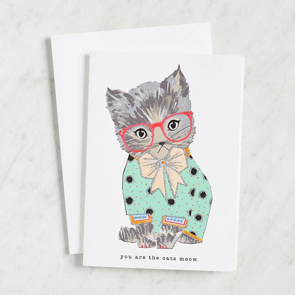 Cats Meow Greeting Card