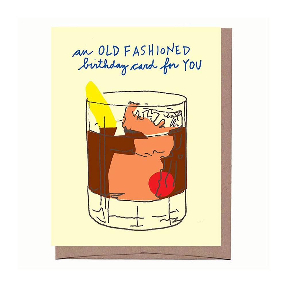 Old Fashioned Birthday Card