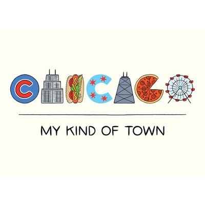 Chicago Icons Greeting Card