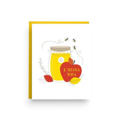 Honey L'Shana Tova Rosh Hashanah Card