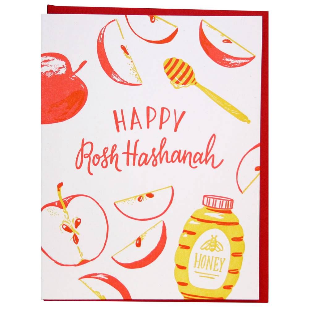 Sweet Apple Slices Rosh Hashanah Card