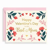 Mom Floral Valentine's Day Card