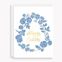 Intricate Floral Easter Card