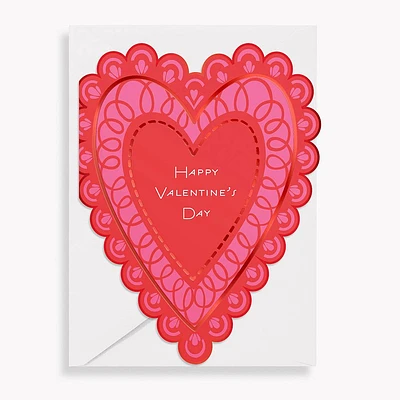 Doily Heart Valentine's Day Card