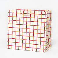 Colorful Grid Large Gift Bag