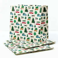 Christmas Tree Lot Large Gift Bag Set