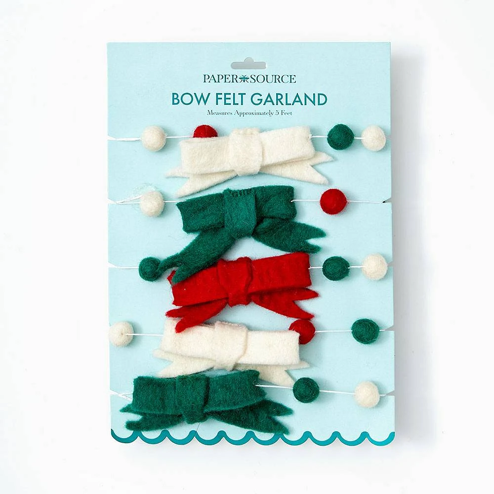 Bow Felt Garland