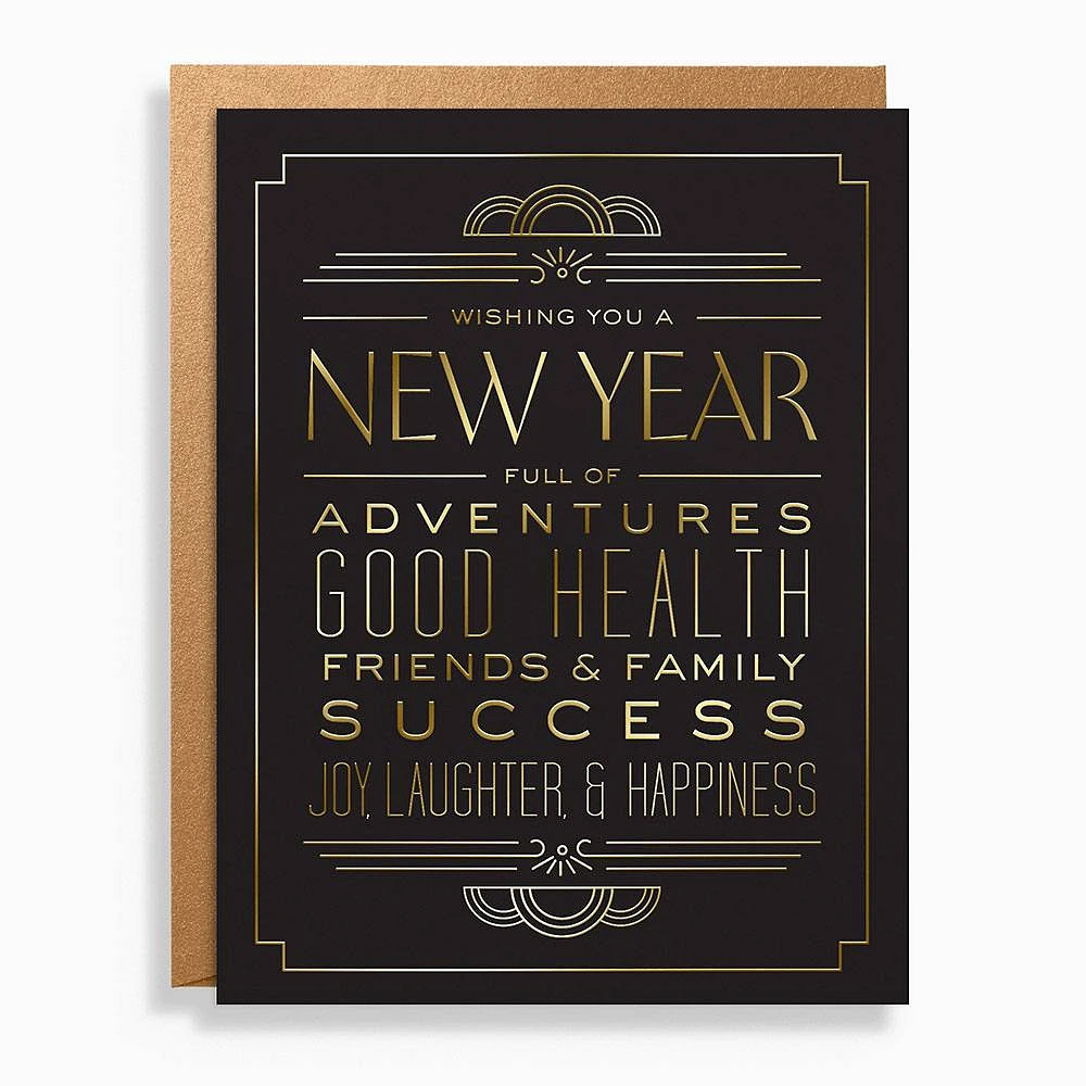 New Year Typography Card