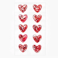 Confetti Heart Shaker Stickers