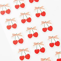 Chunky Glitter Cherry Stickers