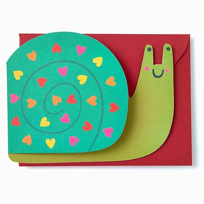 Love Bug Snail Valentine's Day Card