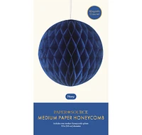 Navy Medium Paper Honeycomb Sphere