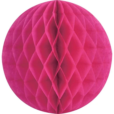 Fuchsia Paper Honeycomb Sphere