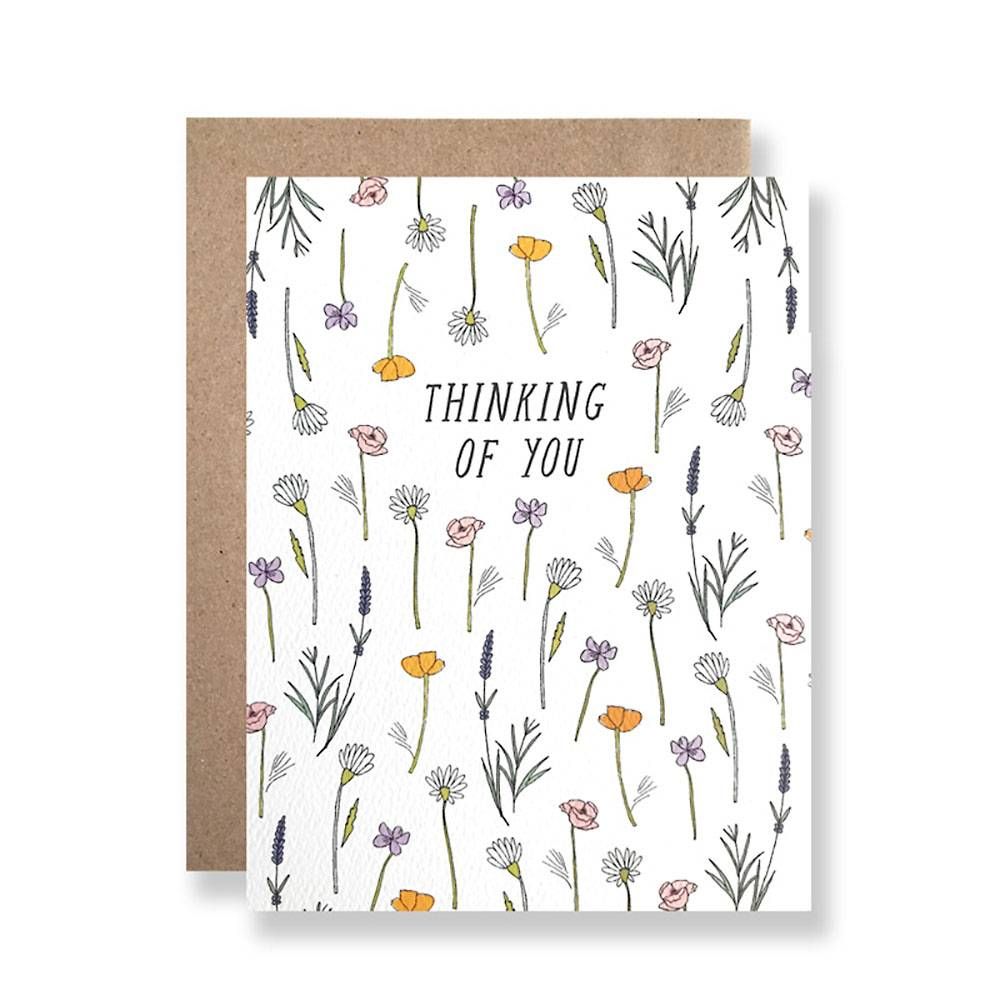 Wildflowers Thinking of You Card