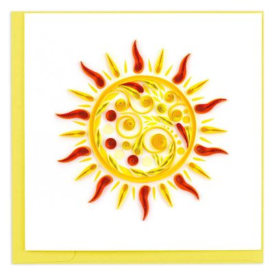Quilling Sun Greeting Card