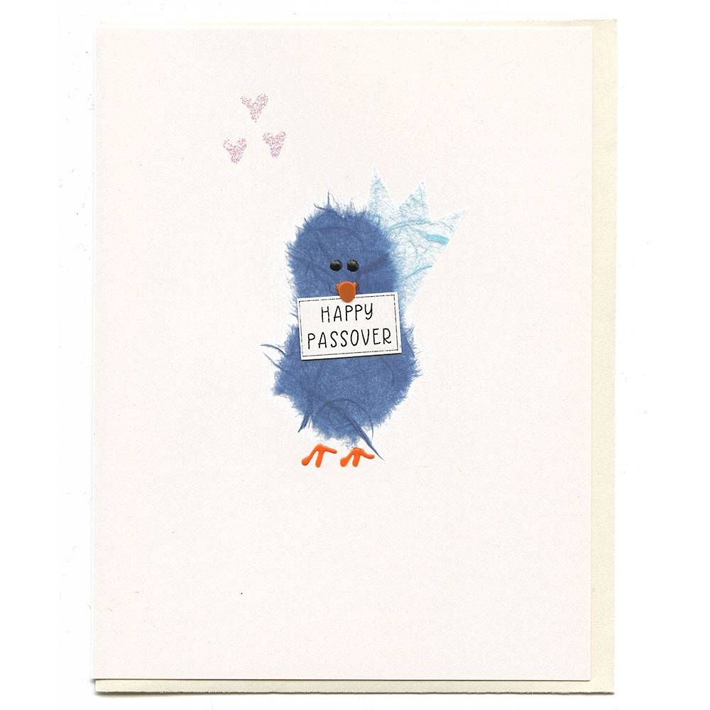 Blue Bird Passover Card