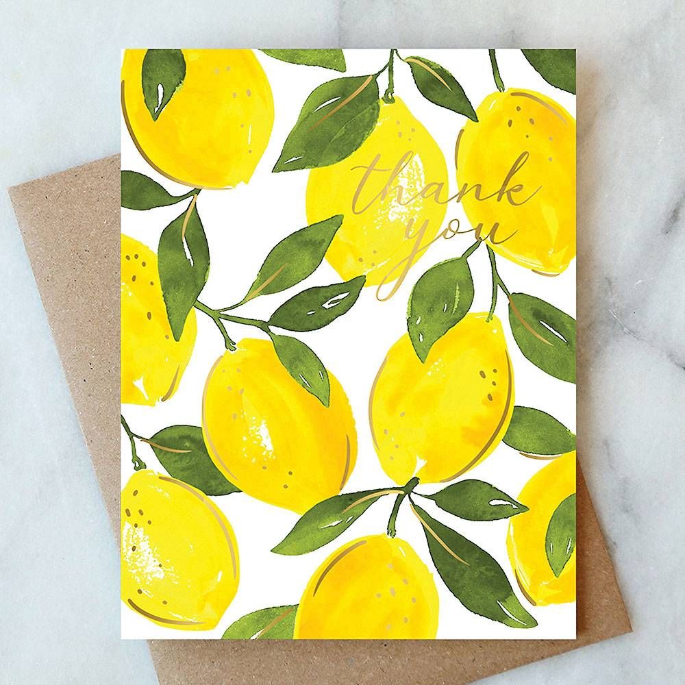 Lemons Thank You Card