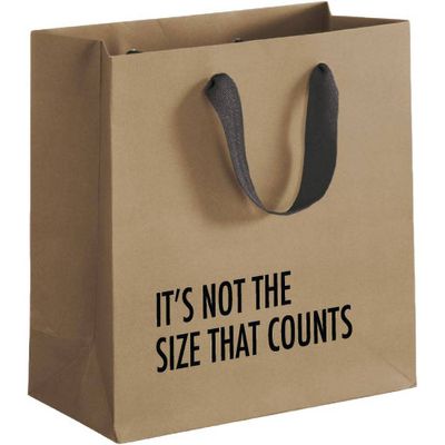 Not The Size That Counts Gift Bag