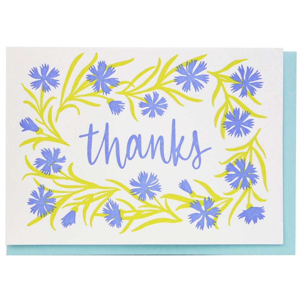 Cornflower Thank You Card Set