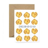 Challa-La-La-La Hanukkah Card