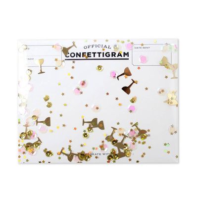 Confetti Pop, Fizz, Clink New Year Card