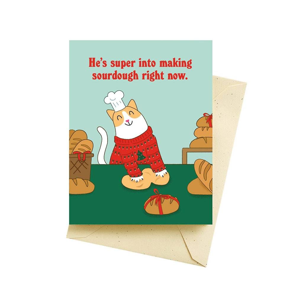 Baker Cat Holiday Card