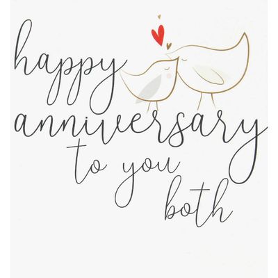 Love Birds Anniversary Card