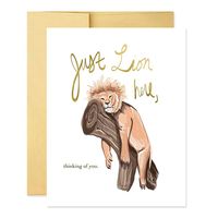 Lion Here Thinking Of You Card