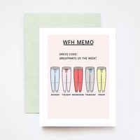 Sweatpants Dance Greeting Card