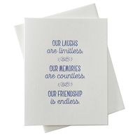 Laughs, Memories & Friendship Greeting Card