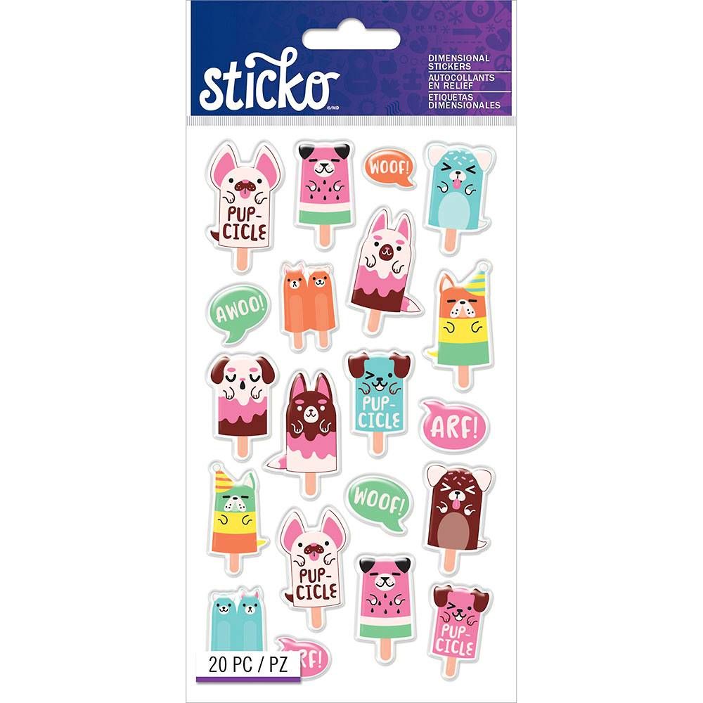 Animal Popsicle Stickers