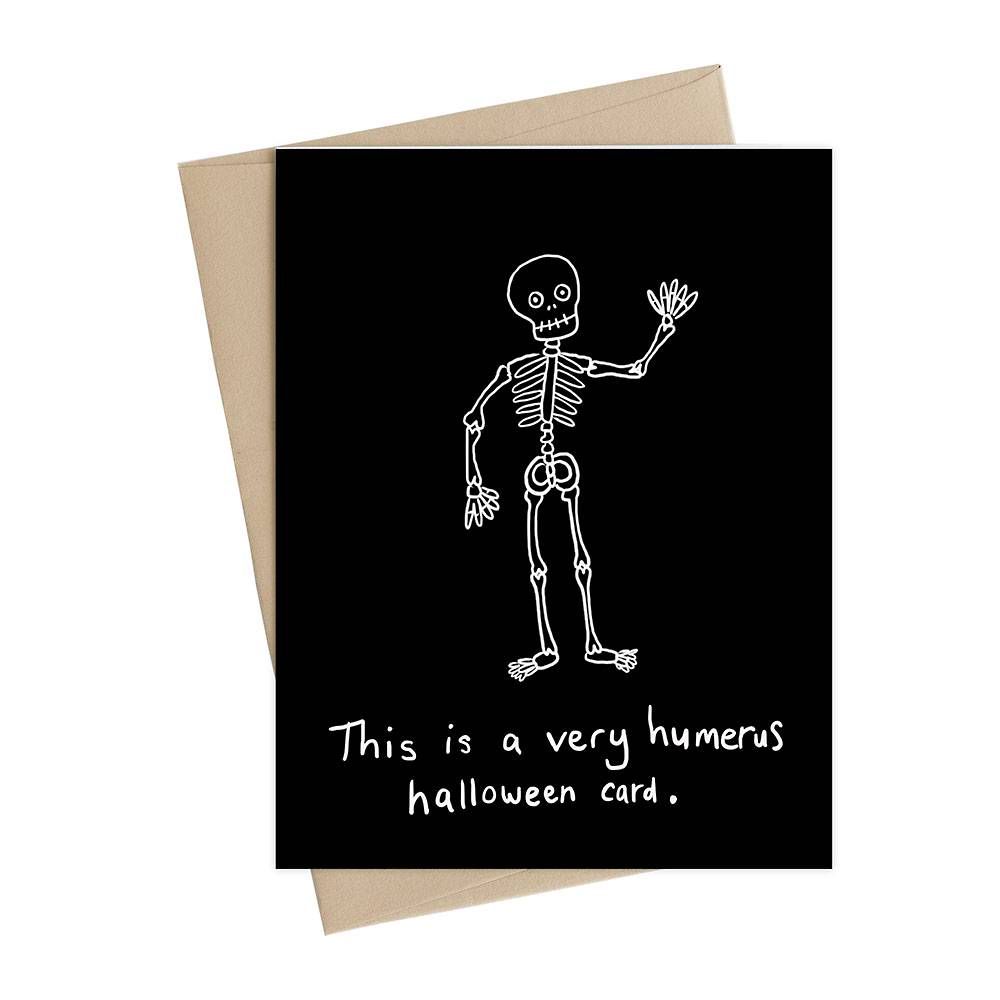 Humerus Skeleton Halloween Card