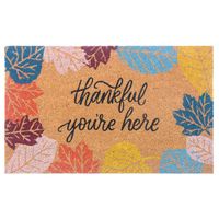 Thankful You're Here Doormat